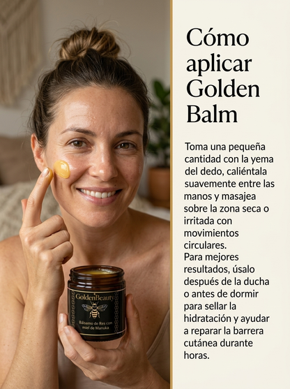 Golden Balm: Sebo de Res y Miel de Manuka reparación intensa con ingredientes 100% naturales
